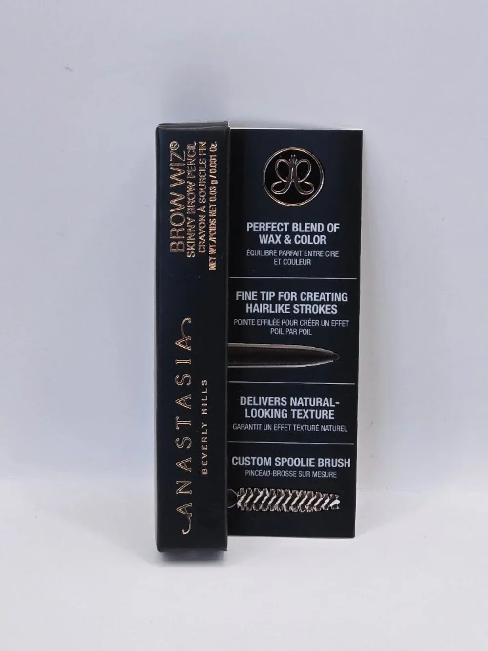 Anastasia Brow Wiz Mini Medium Brown Eyebrow Pencil 0.03g New in Box